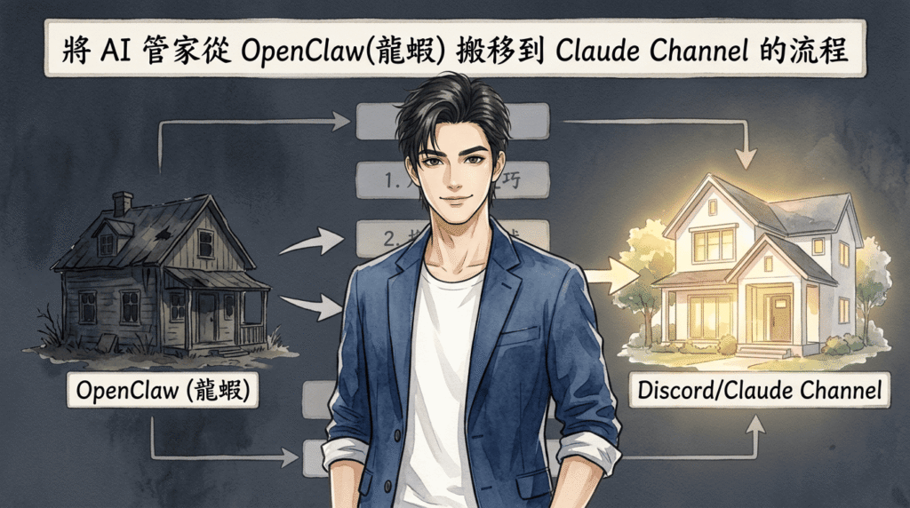 將 AI 管家從 OpenClaw(龍蝦) 搬移到 Claude Channel 的流程 – MUKI space*